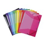 Kulmalukkokansio A4 Exacompta iderama pp värilajitelma 10kpl