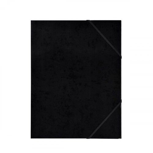 Kulmalukkokansio BNT A4 musta 3 läppää kuminauhasuljenta