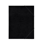 Kulmalukkokansio BNT A4 musta 3 läppää kuminauhasuljenta