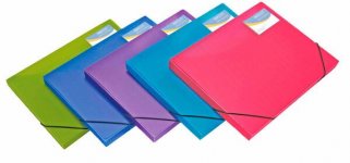 Kulmalukkokotelo Rapesco A4+ 25mm läpikuultava lajitelma