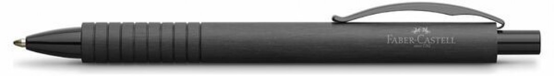 Kuulakärkikynä Faber-Castell Essentio Aluminium B musta