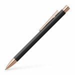 Kuulakärkikynä Faber-Castell NEO Slim M mattamusta/ruusuk.