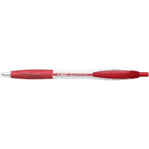 Kuulakärkikynä Mekanismilla Bic atlantis 0,32mm medium punainen