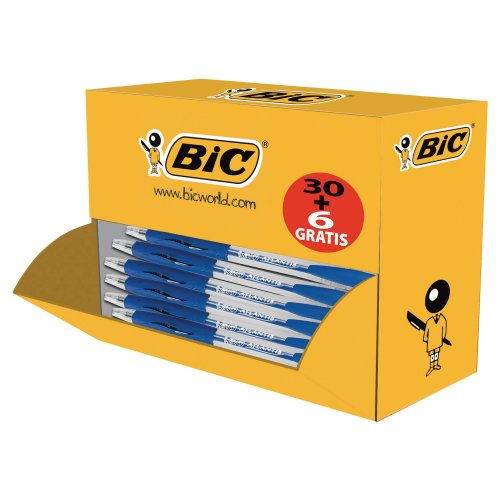 Kuulakärkikynä Mekanismilla Bic atlantis clic 0,32mm sininen