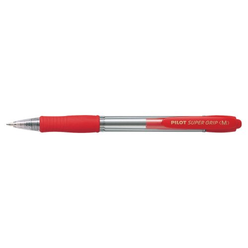 Kuulakärkikynä Mekanismilla Pilot super grip 0,31mm punainen