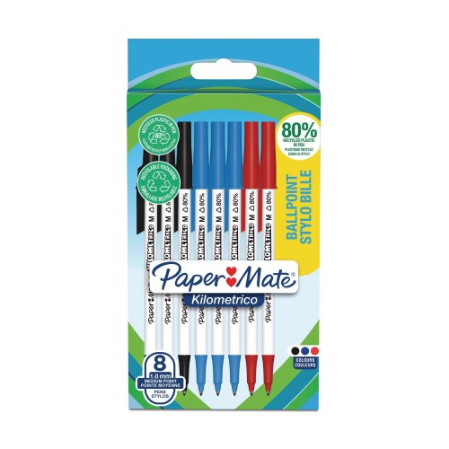 Kuulakärkikynä Papermate kilometrico lajitelma 1kpl= 8 kynää 8kpl