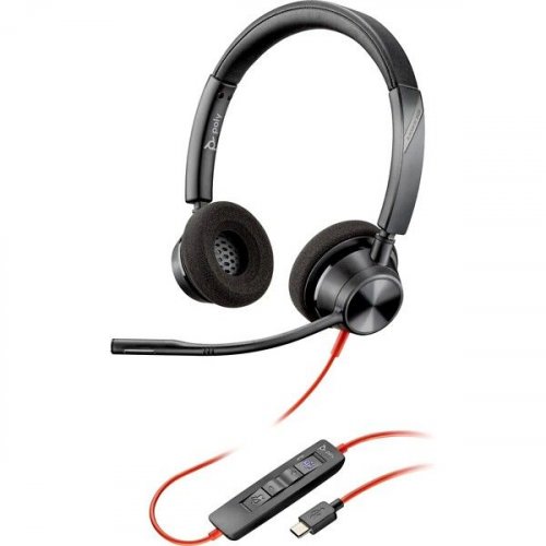 Kuuloke Poly Blackwire 3320 Stereo USB-C +USB-C/A Adapter