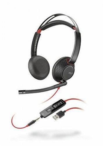 Kuuloke Poly BlackWire 5220 USB-C/A Stereo langallinen