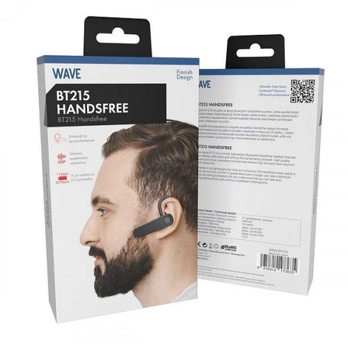 Kuuloke Wave handsfree BT-215 bluetooth 5.1 musta