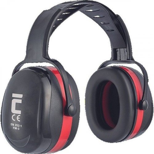 Kuulosuojaimet Cerva FM-3 (34 dB) musta-punainen