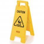 Rubbermaid varokaa märkää lattiaa-kyltti