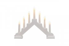 Kynttelikkö 7-osainen valkoinen