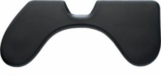 Kyynärtuki työpöytään  Rollermouse Contour Red 60cm keinonahka