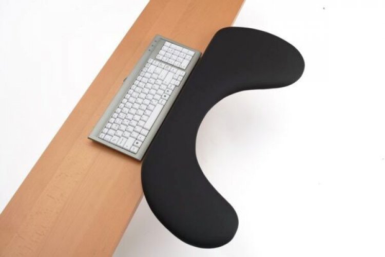 Kyynärtuki työpöytään Ergonomic leveys 67cm, musta lycra