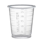 Lääkelasi 30ml kirkas asteikolla 4,2cm Ø3,8cm 80kpl