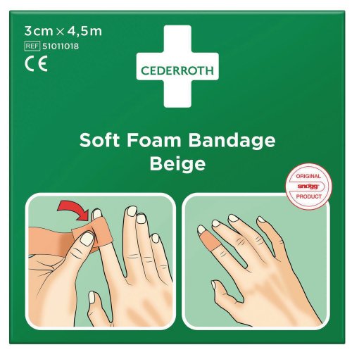 Laastari Cederroth soft 3cmx4,5m beige