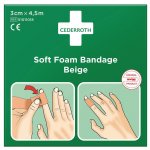 Laastari Cederroth soft 3cmx4,5m beige