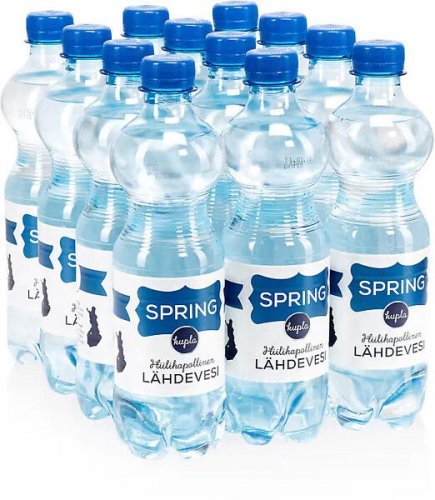 Lähdevesi hiilihapoton Spring Aqua 12x0,5 l