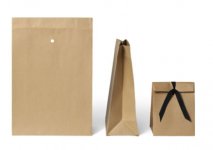 Lahjapussi eko ruskea 24x13x30 25kpl/pak,4pak/ltk