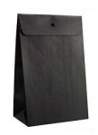 Lahjapussi musta 310x115x400mm teippisuljenta