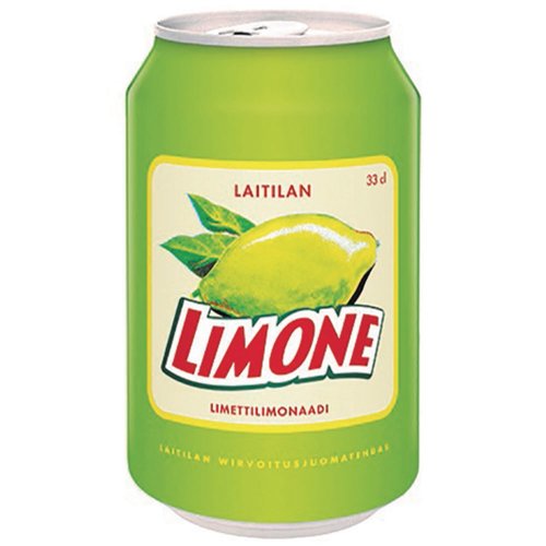 Laitilan limone virvoitusjuoma limetinmakuinen 0,33l 12kpl