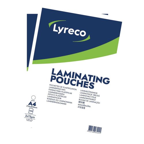 Laminointitasku A4 lyreco 75mi mat 100kpl laminointikalvo