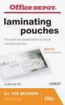 Laminointitasku OD 54x86mm 125mic laminointikalvo kiiltävä 100kpl