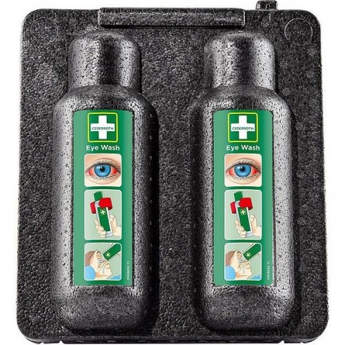 Lämpökaappi Cederroth 2:lle silmänhuuhtelupullolle