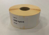 Paperitarra Thermotarra 35 x 35 / 1000 kpl Blanco , pysyvä liima