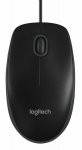Langallinen hiiri Logitech B100 musta oikea- ja vasenkätinen