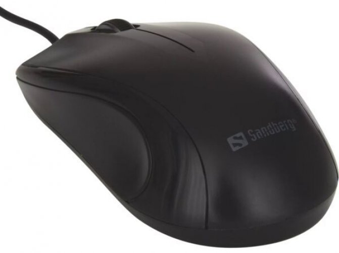 Hiiri Sandberg USB langall musta oikea/vasenk.