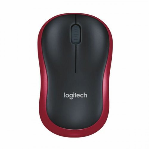 Langaton hiiri Logitech M185 optinen punainen oikea/vasenk.