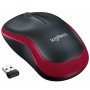 Langaton hiiri Logitech M185 optinen punainen oikea/vasenk.