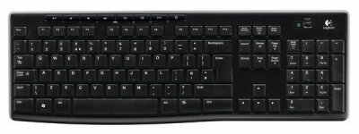 Langaton näppäimistö Logitech K270 2,4 GHz musta