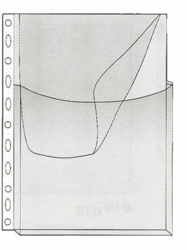 Läppätasku A4 sivuvekillä PVC vahvuus 180mic