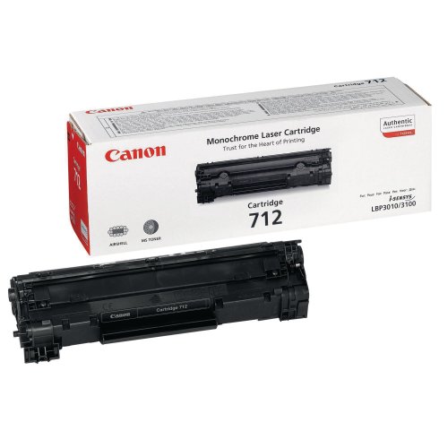Laserkasetti Canon 712 musta
