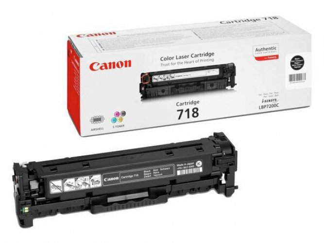 Laserkasetti Canon crg 718 BK 2662B002 musta värikasetti