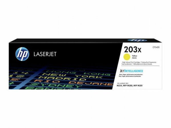 Laserkasetti HP 203X CF542X keltainen värikasetti