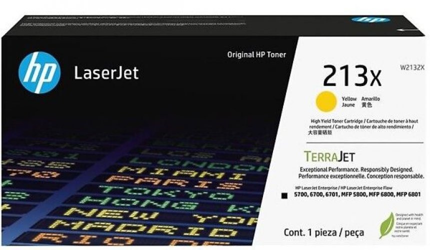 Laserkasetti HP 213X W2132X keltainen värikasetti