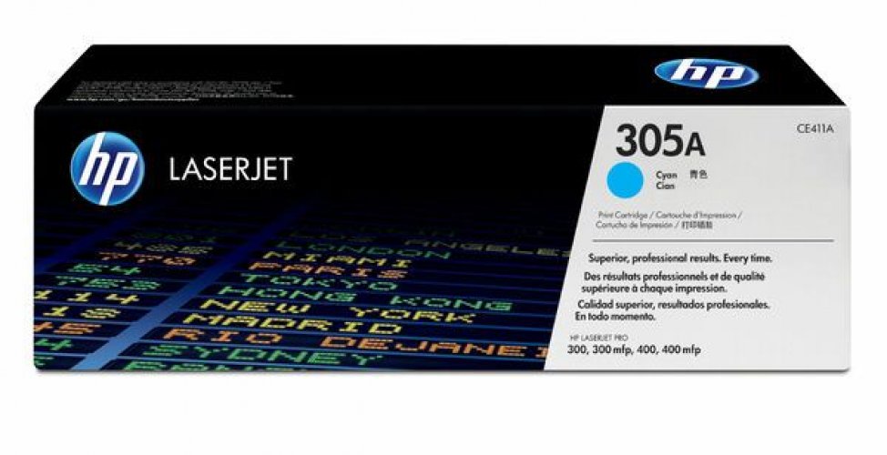 Laserkasetti HP 305A CE411A cyan värikasetti