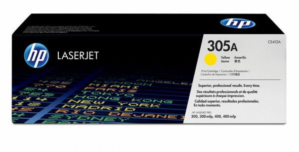 Laserkasetti HP 305A CE412A keltainen värikasetti