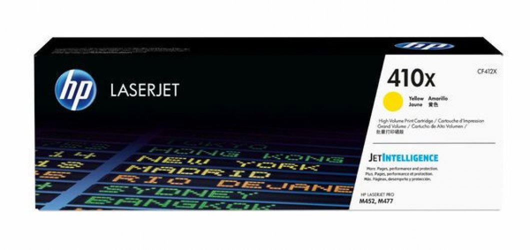 Laserkasetti HP 410X CF412X keltainen värikasetti