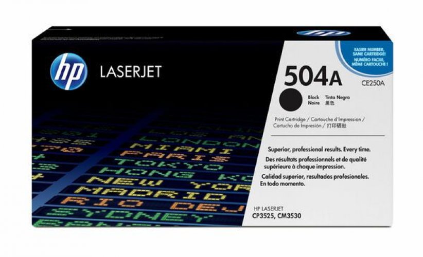 Laserkasetti HP 504A CE250A musta värikasetti