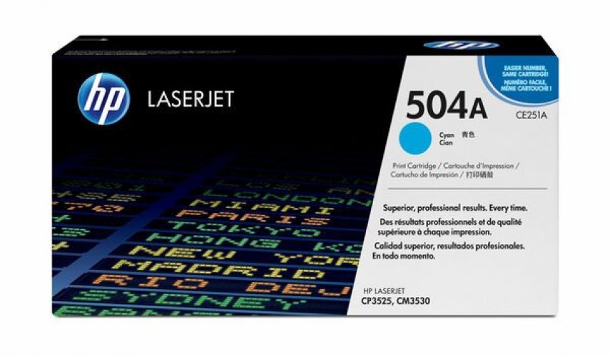 Laserkasetti HP 504A CE251A cyan värikasetti