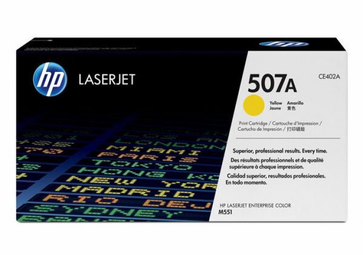 Laserkasetti HP 507A CE402A keltainen värikasetti