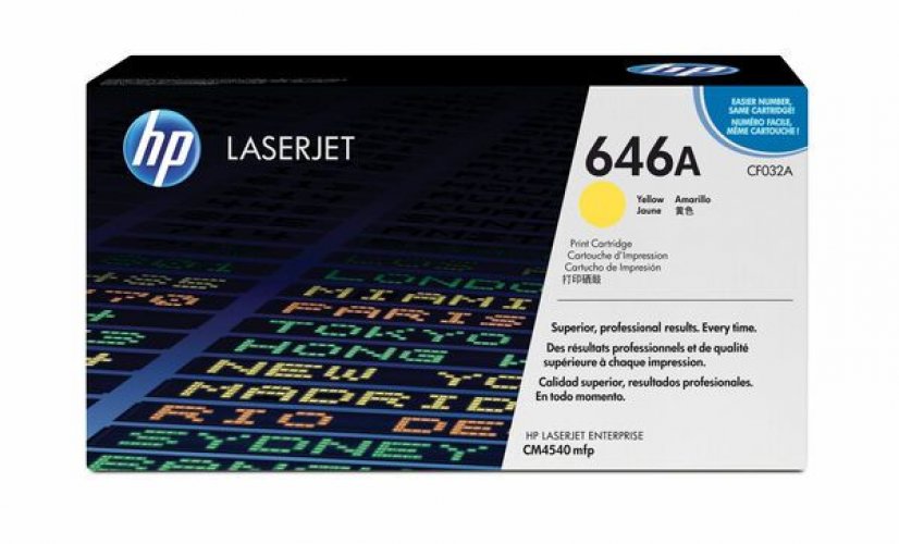 Laserkasetti HP 646A CF032A keltainen värikasetti