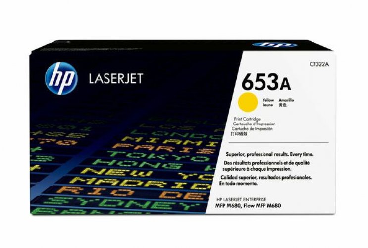 Laserkasetti HP 653A CF322A keltainen värikasetti
