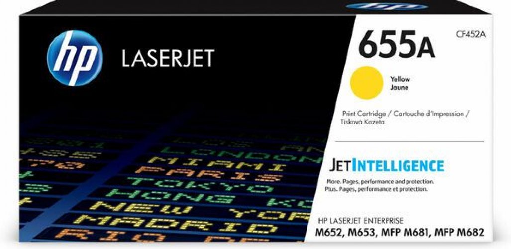 Laserkasetti HP 655A CF452A keltainen värikasetti