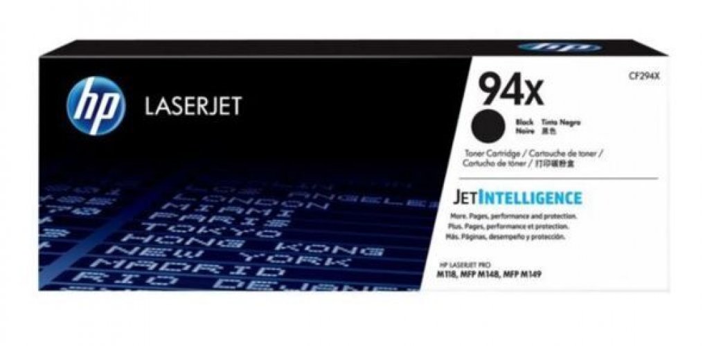 Laserkasetti HP 94X CF294X musta värikasetti