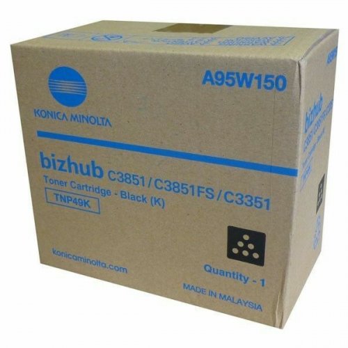 Laserkasetti Konica Minolta TNP-49K A95W150 musta värikasetti